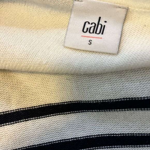 CAbi Womens Victory Striped Duster Cardigan #5141 Cotton Blend S - Picture 6 of 7